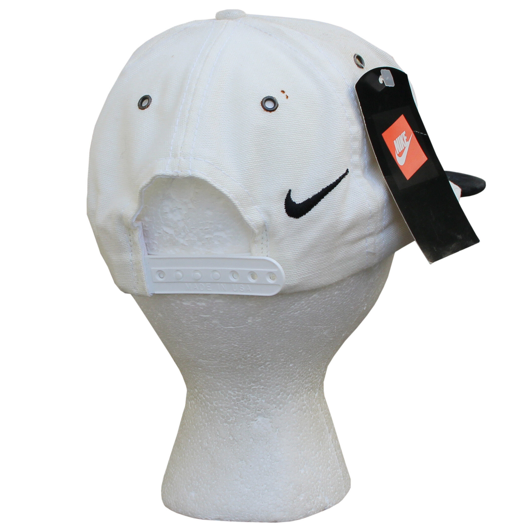 Vintage Nike Two Toned Black Snapback Hat NWT — Roots